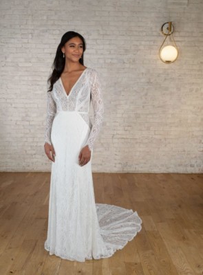 embroidered wedding dress by Stella York