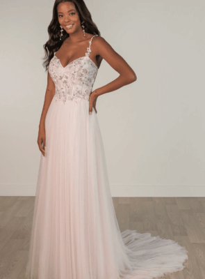 Blush wedding dress by Essense of Australia